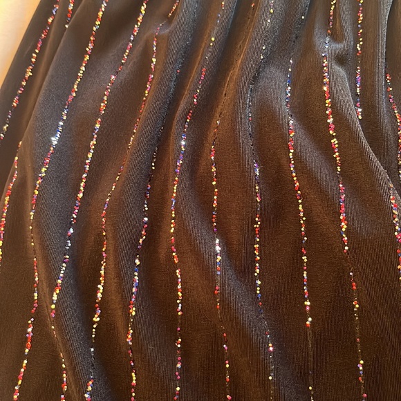 MARC JACOBS Glitter Pinstripe Dress Glitter-embellished Stretch-knit Size XS - Picture 13 of 17